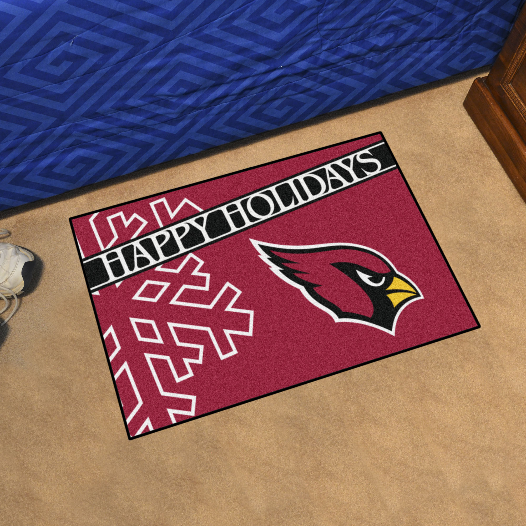 Cardinals Happy Holiday Starter Doormat - 19 x 30