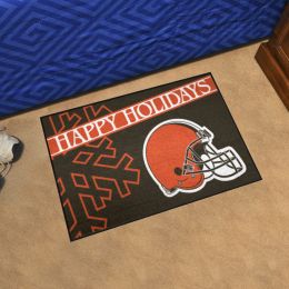 Browns Happy Holiday Starter Doormat - 19 x 30