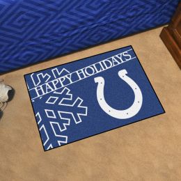 Colts Happy Holiday Starter Doormat - 19 x 30