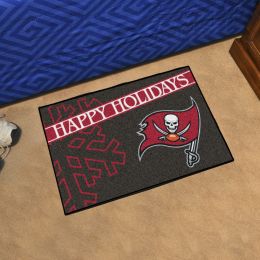 Buccaneers Happy Holiday Starter Doormat - 19 x 30