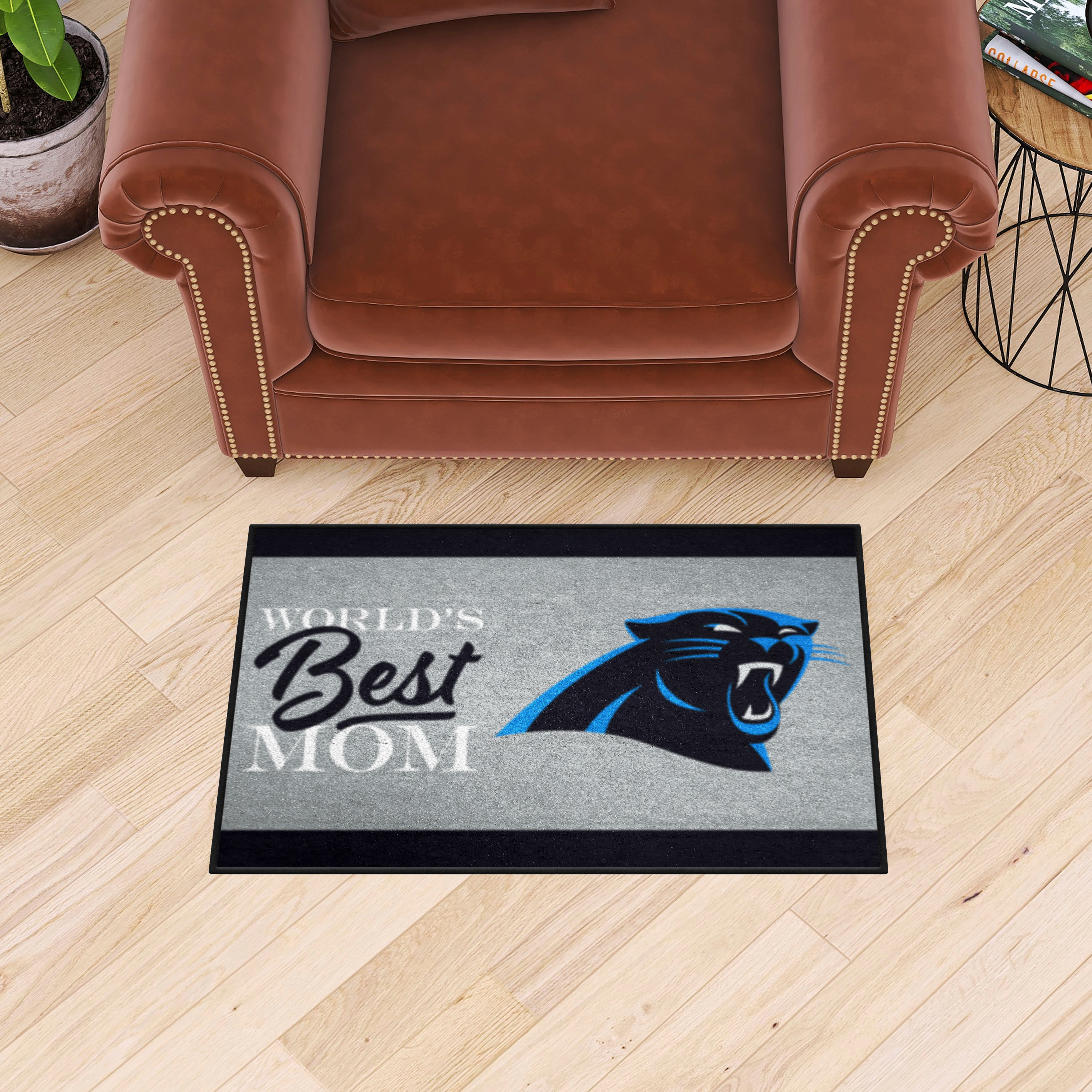 Carolina Panthers Worldâ€™s Best Mom Starter Doormat - 19 x 30