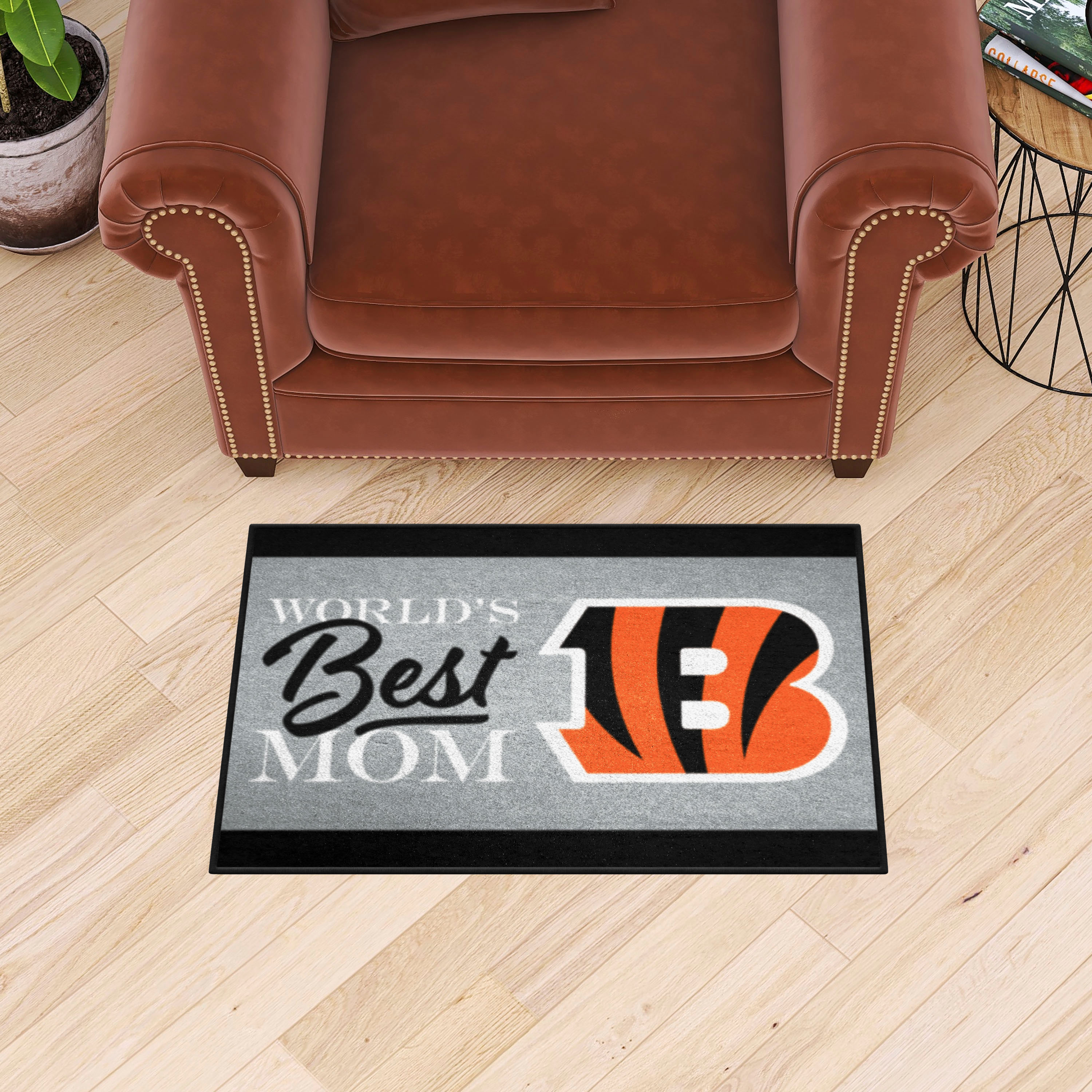 Cincinnati Bengals Worldâ€™s Best Mom Starter Doormat - 19 x 30