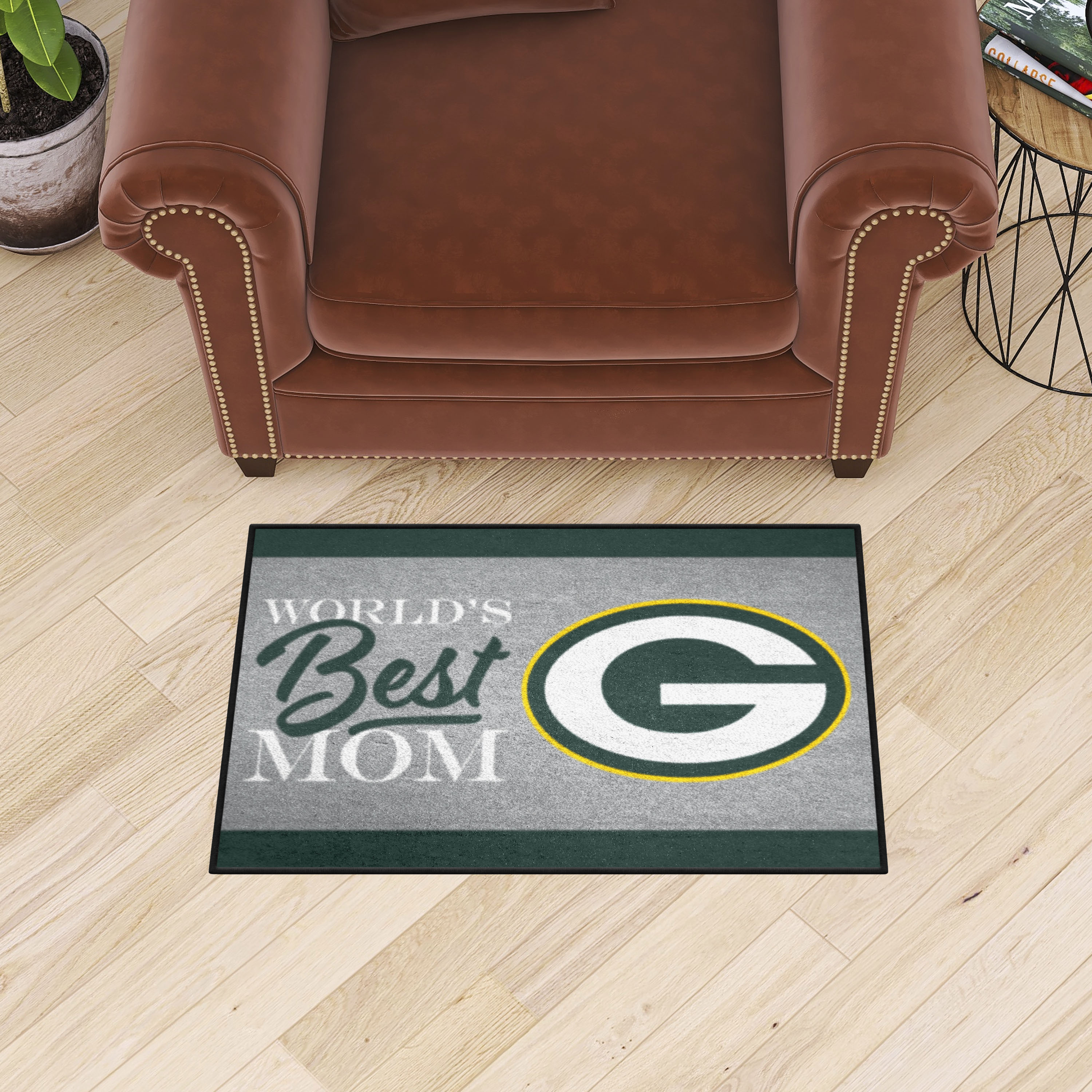 Green Bay Packers Worldâ€™s Best Mom Starter Doormat - 19 x 30