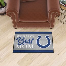 Indianapolis Colts Worldâ€™s Best Mom Starter Doormat - 19 x 30
