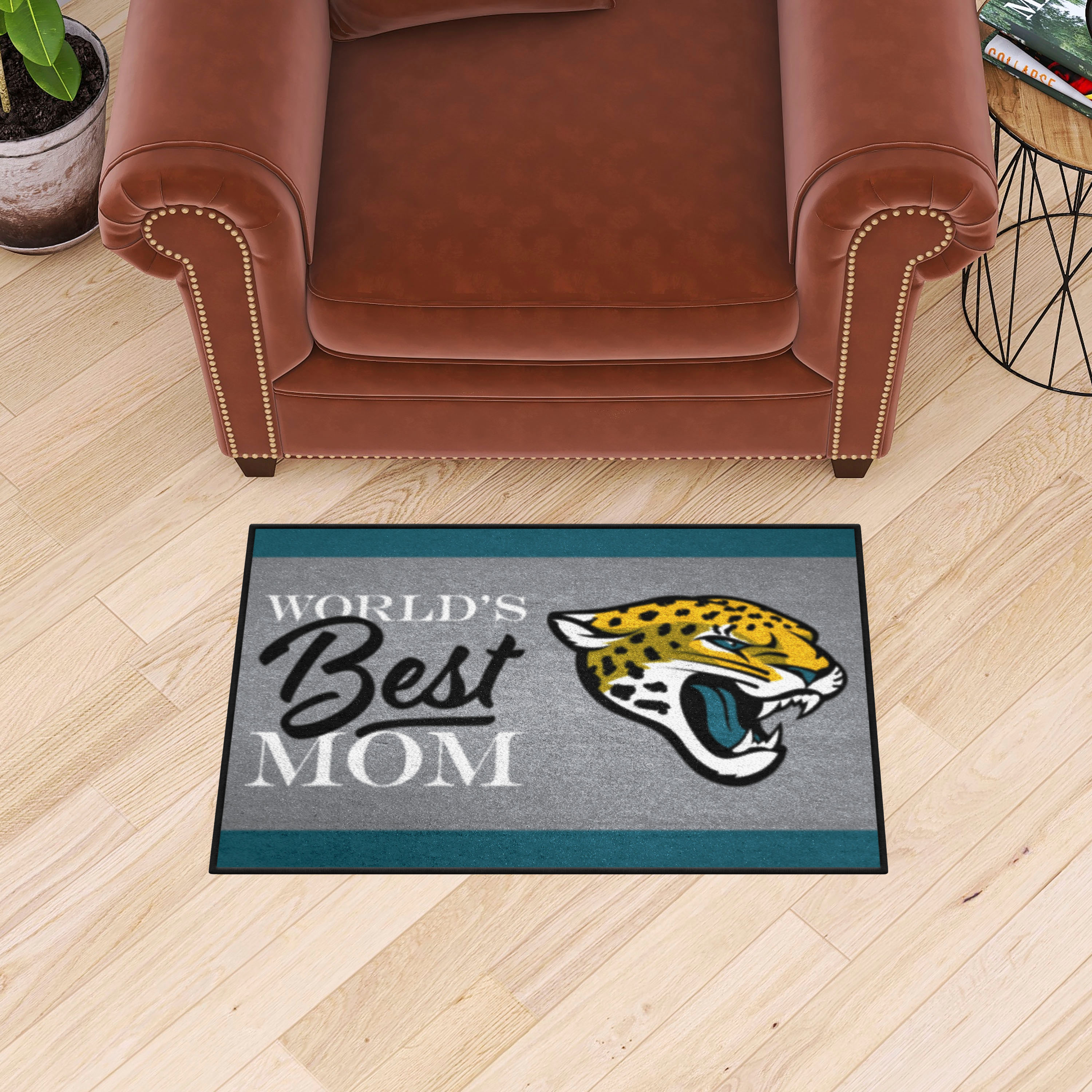 Jacksonville Jaguars Worldâ€™s Best Mom Starter Doormat - 19 x 30