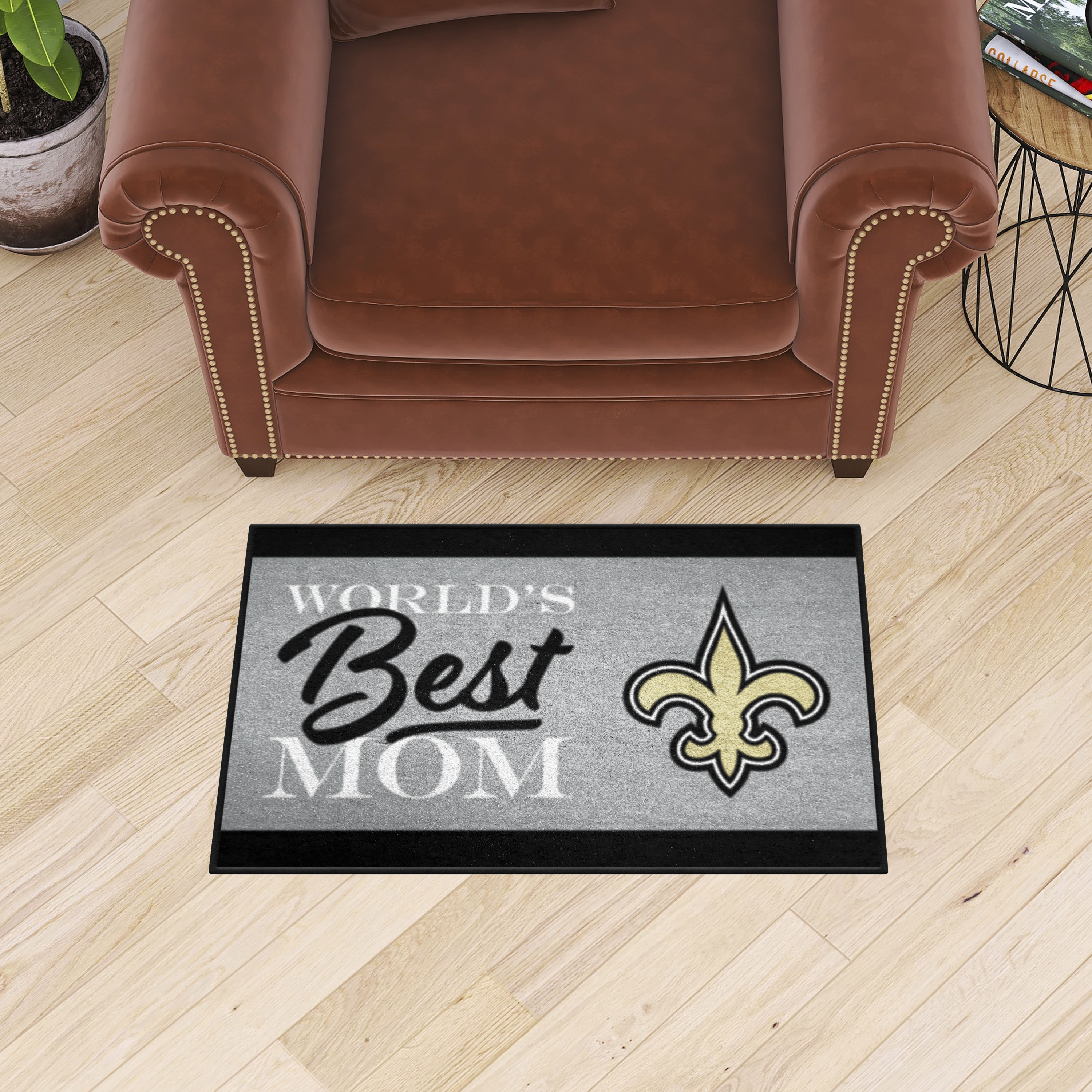 New Orleans Saints Worldâ€™s Best Mom Starter Doormat - 19 x 30