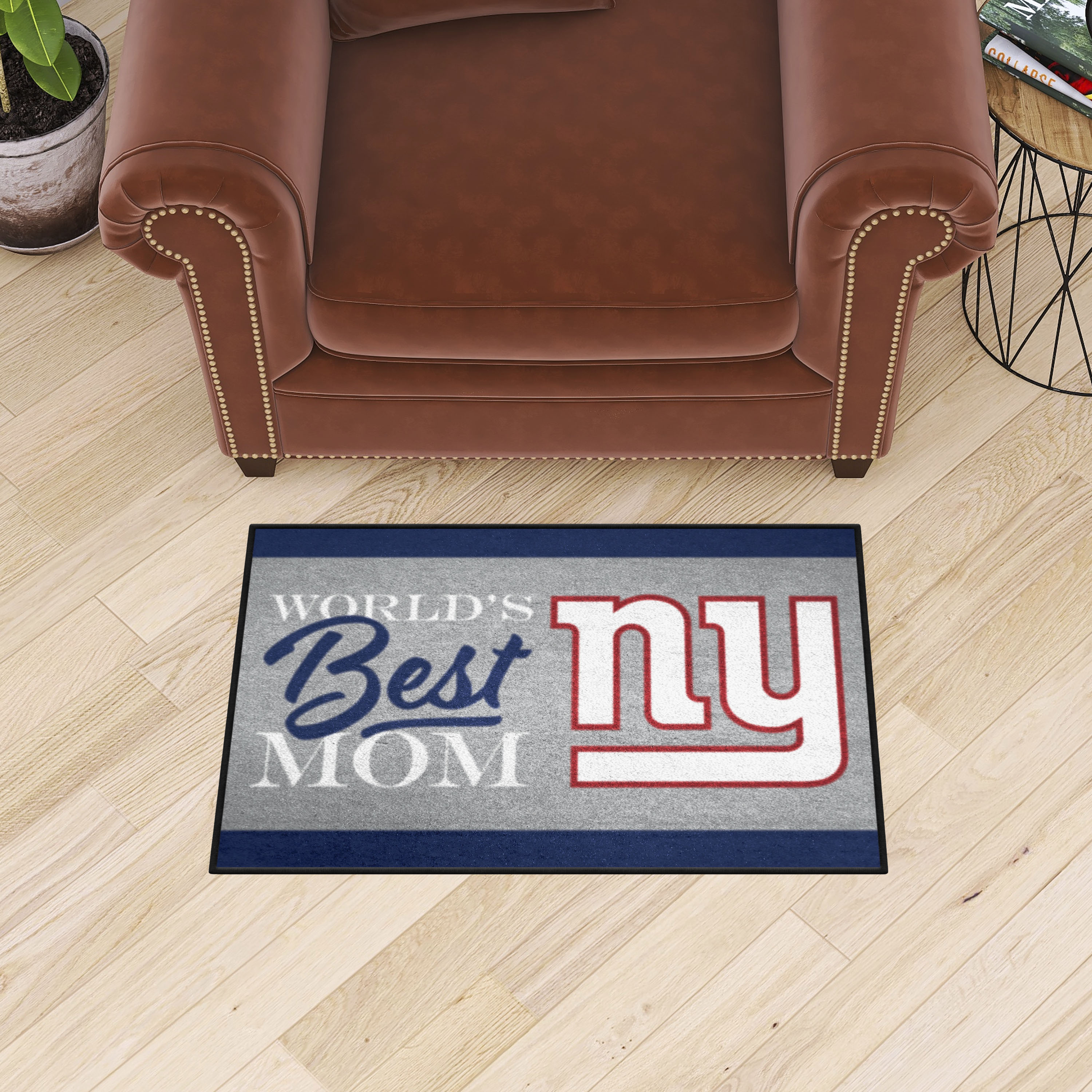 New York Giants Worldâ€™s Best Mom Starter Doormat - 19 x 30
