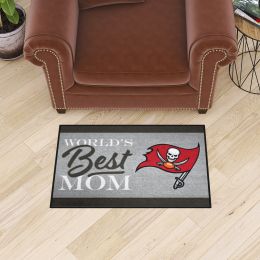 Tampa Bay Buccaneers Worldâ€™s Best Mom Starter Doormat - 19 x 30