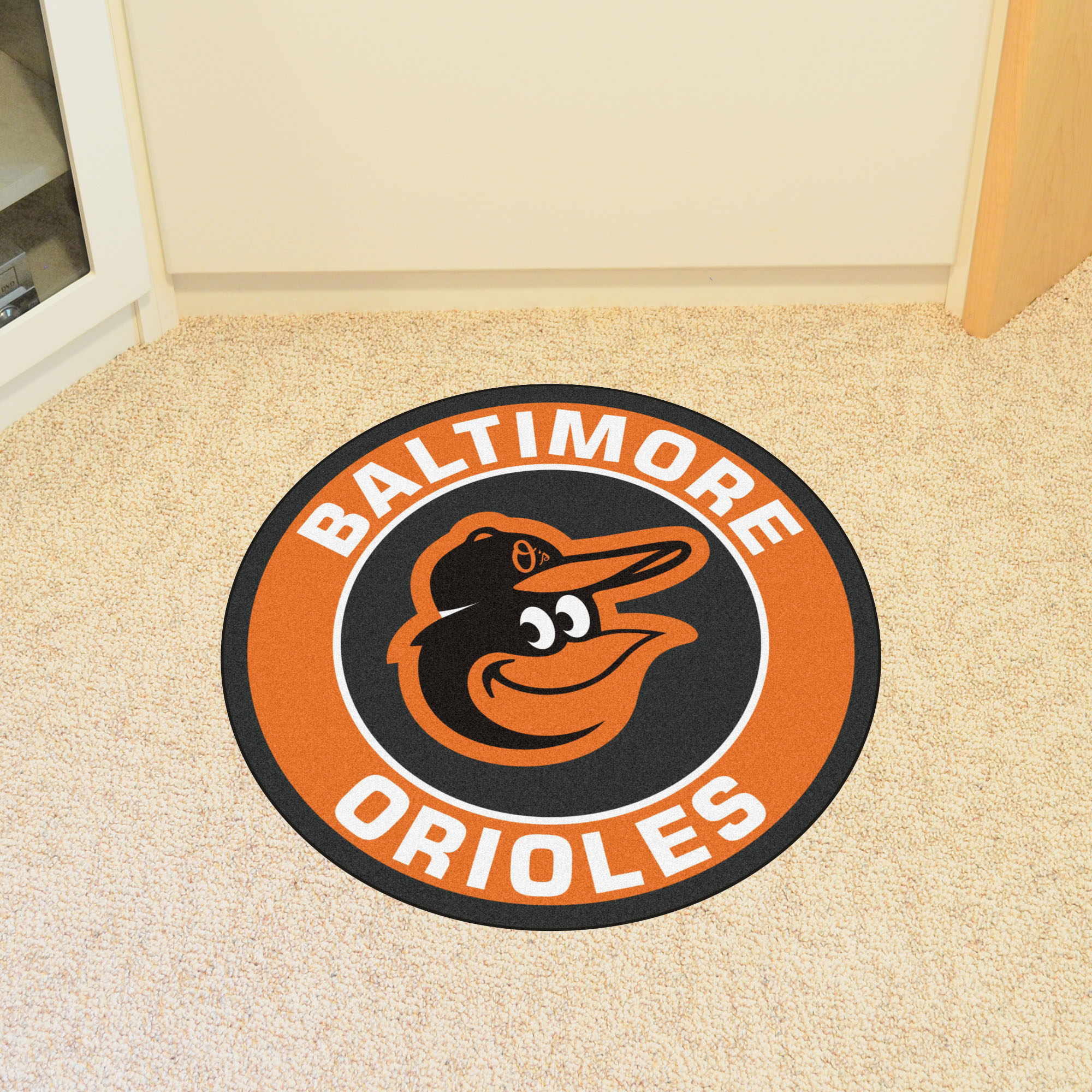 Baltimore Orioles Roundel Area Rug â€“ Nylon
