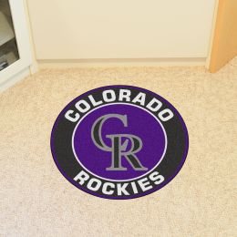Colorado Rockies Roundel Area Rug â€“ Nylon