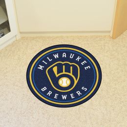 Milwaukee Brewers Roundel Area Rug â€“ Nylon