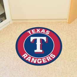 Texas Rangers Roundel Area Rug â€“ Nylon