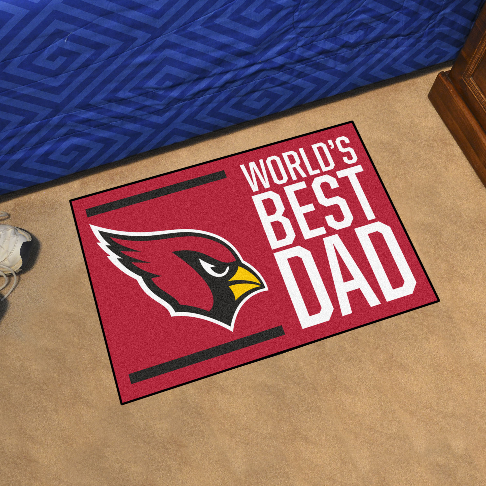 Arizona Cardinals Worldâ€™s Best Dad Doormat - 19 x 30