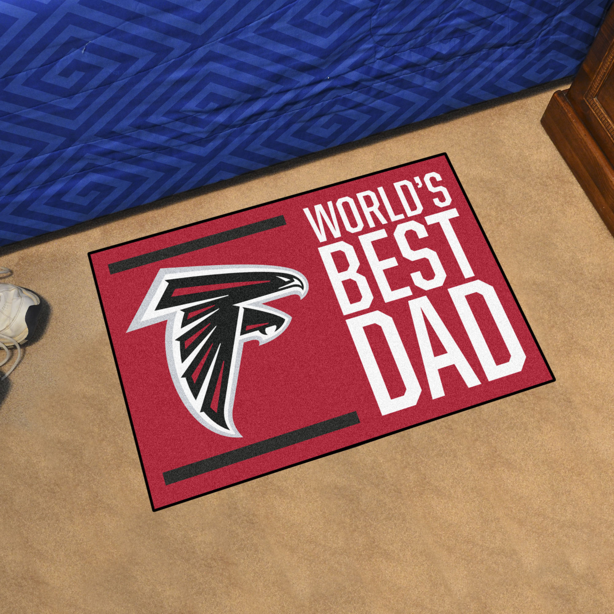 Atlanta Falcons Worldâ€™s Best Dad Starter Doormat - 19 x 30
