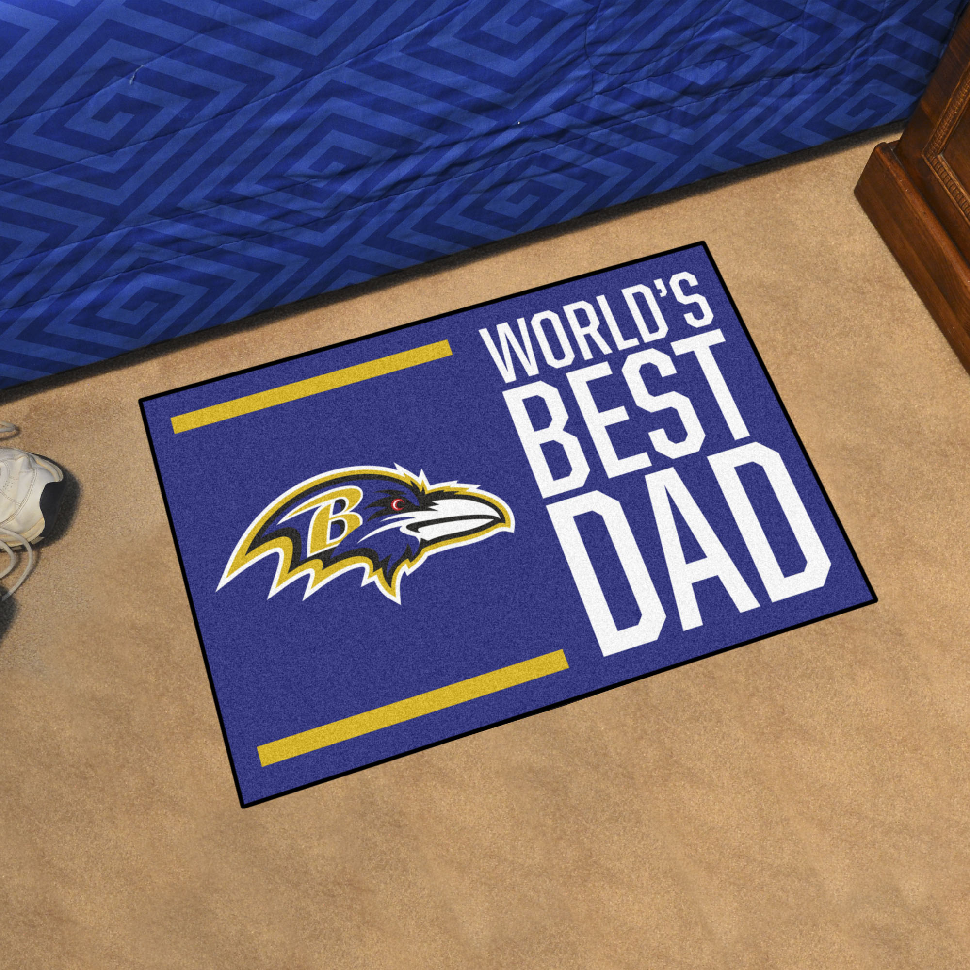 Baltimore Ravens Worldâ€™s Best Dad Starter Doormat - 19 x 30