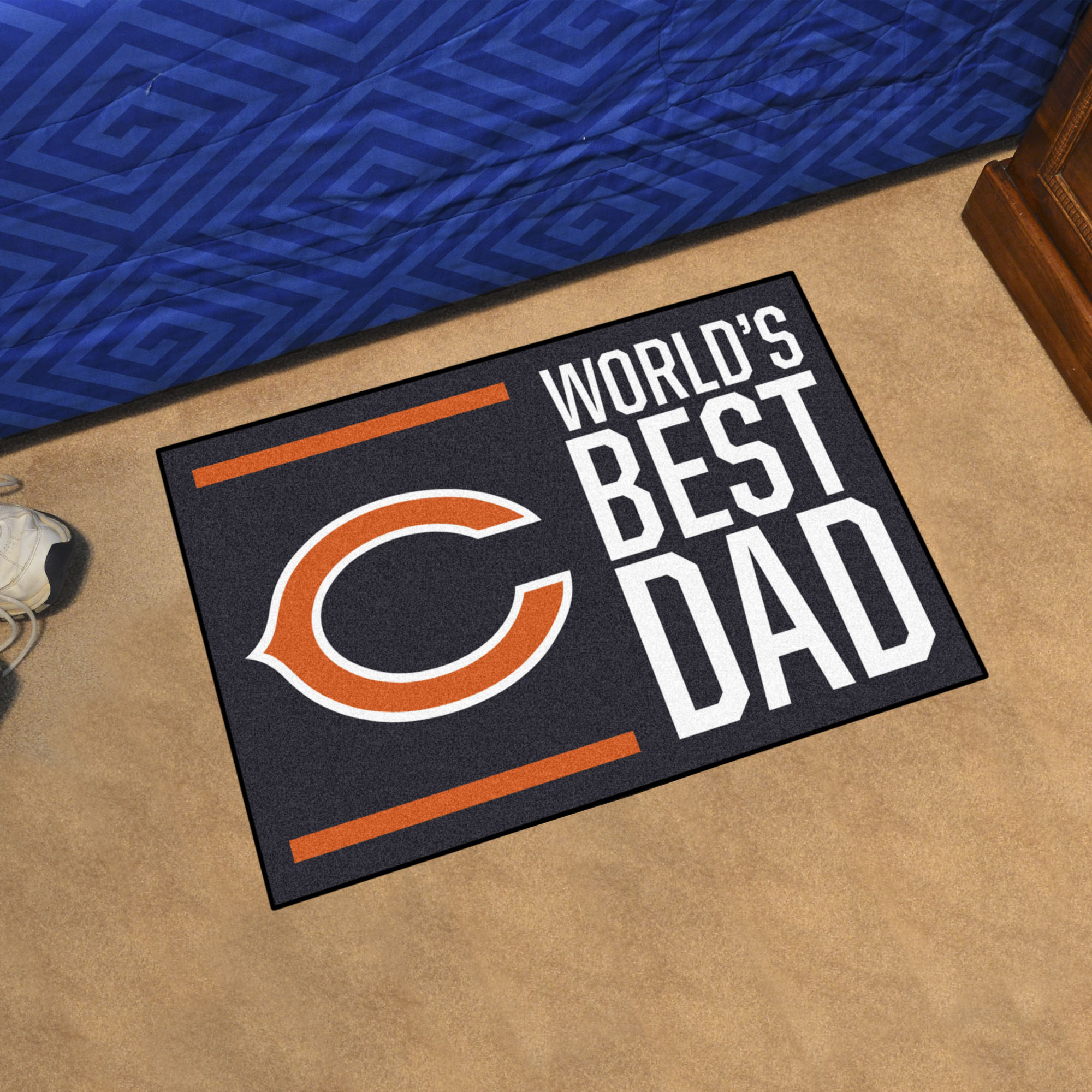 Chicago Bears Worlds Best Dad Starter Doormat - 19 x 30