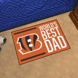 Cincinnati Bengals Worldâ€™s Best Dad Starter Doormat - 19 x 30