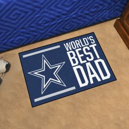Dallas Cowboys Worldâ€™s Best Dad Starter Doormat - 19 x 30