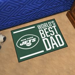 New York Jets Worldâ€™s Best Dad Starter Doormat - 19 x 30