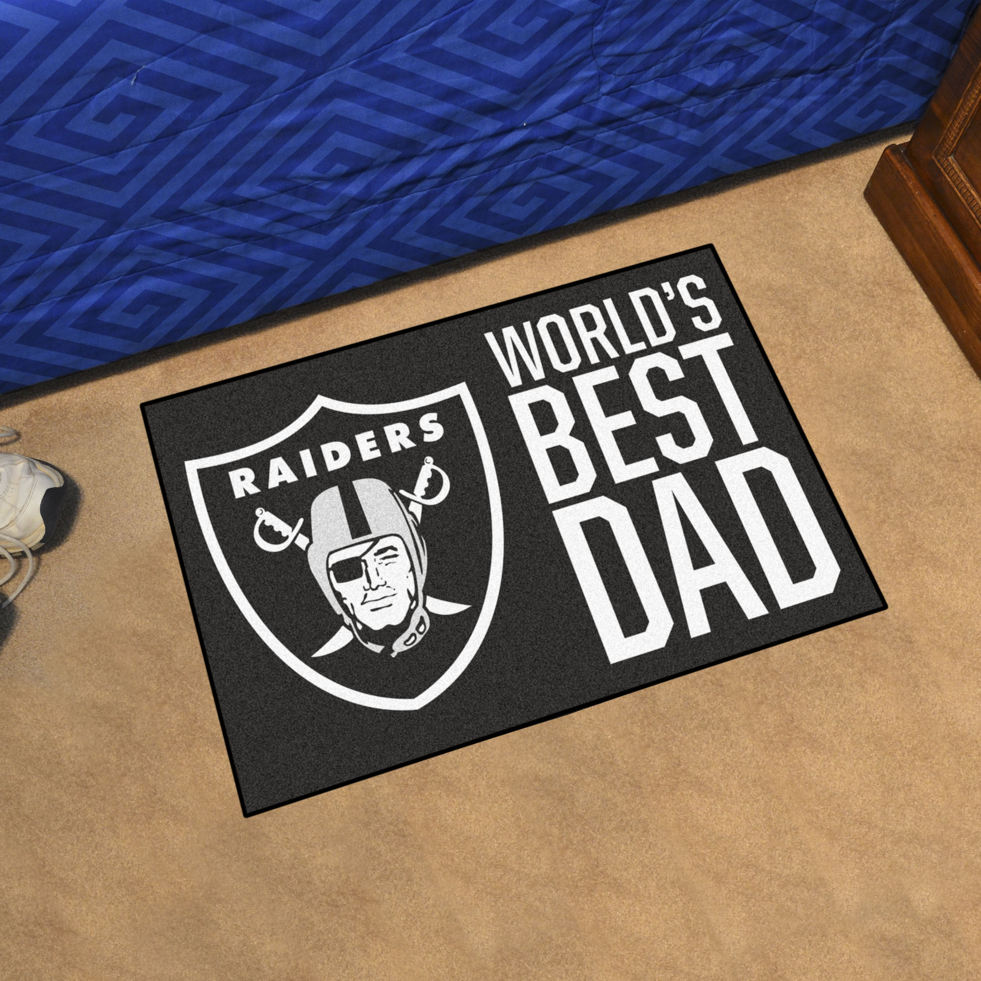 Oakland Raiders Worldâ€™s Best Dad Starter Doormat - 19 x 30