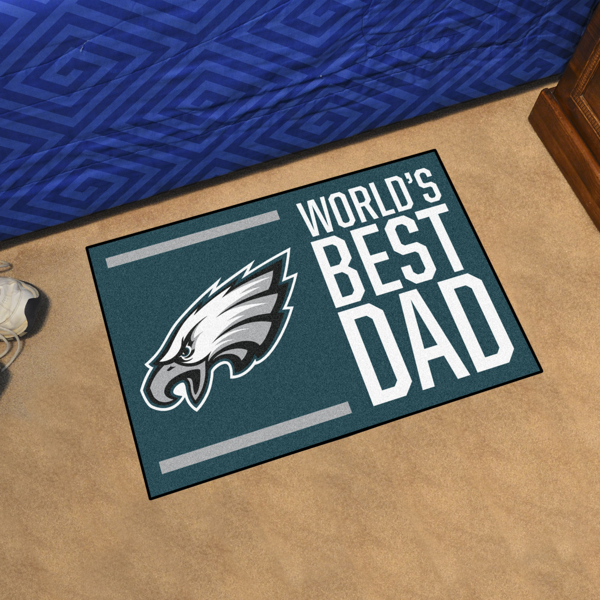 Philadelphia Eagles Worldâ€™s Best Dad Starter Doormat - 19 x 30