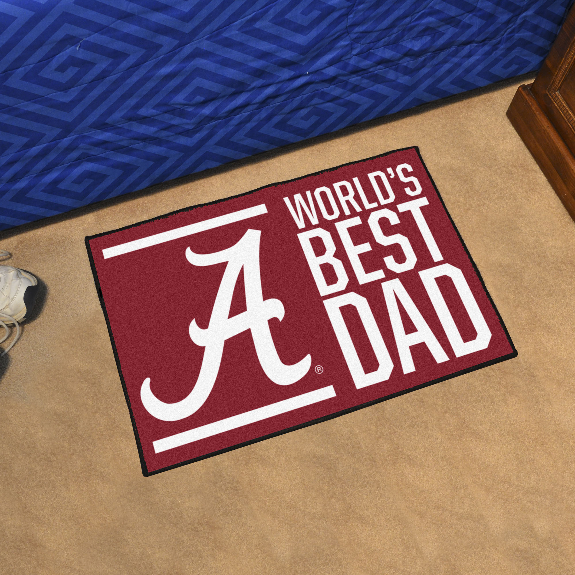 Alabama Crimson Tide Worldâ€™s Best Dad Starter Doormat - 19 x 30