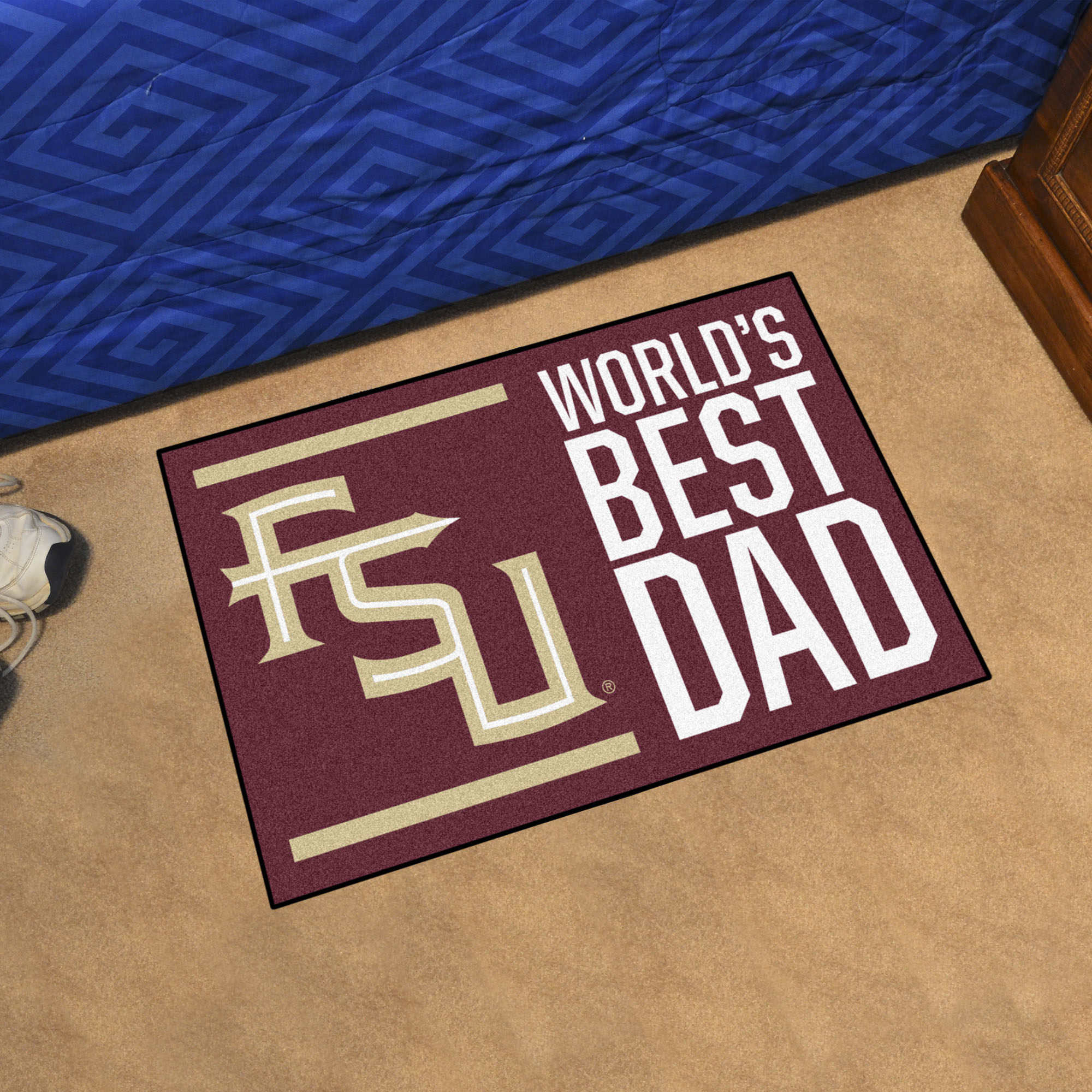 Florida State Seminoles Worldâ€™s Best Dad Starter Doormat - 19 x 30