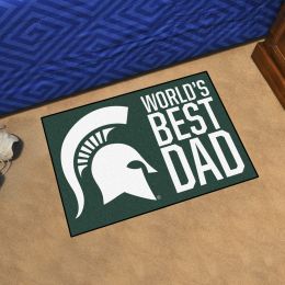 Michigan State Spartans Worldâ€™s Best Dad Starter Doormat - 19 x 30