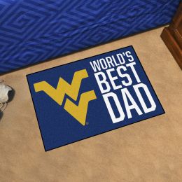 West Virginia Mountaineers Worldâ€™s Best Dad Starter Doormat - 19 x 30
