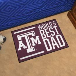 Texas A&M Aggies Worldâ€™s Best Dad Starter Doormat - 19 x 30