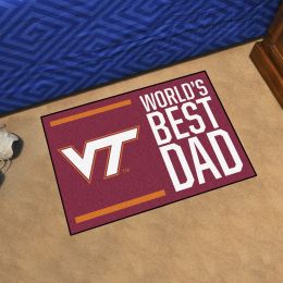 Virginia Tech Hokies Worldâ€™s Best Dad Starter Doormat - 19 x 30