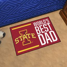 Iowa State Cyclones Worldâ€™s Best Dad Starter Doormat - 19 x 30