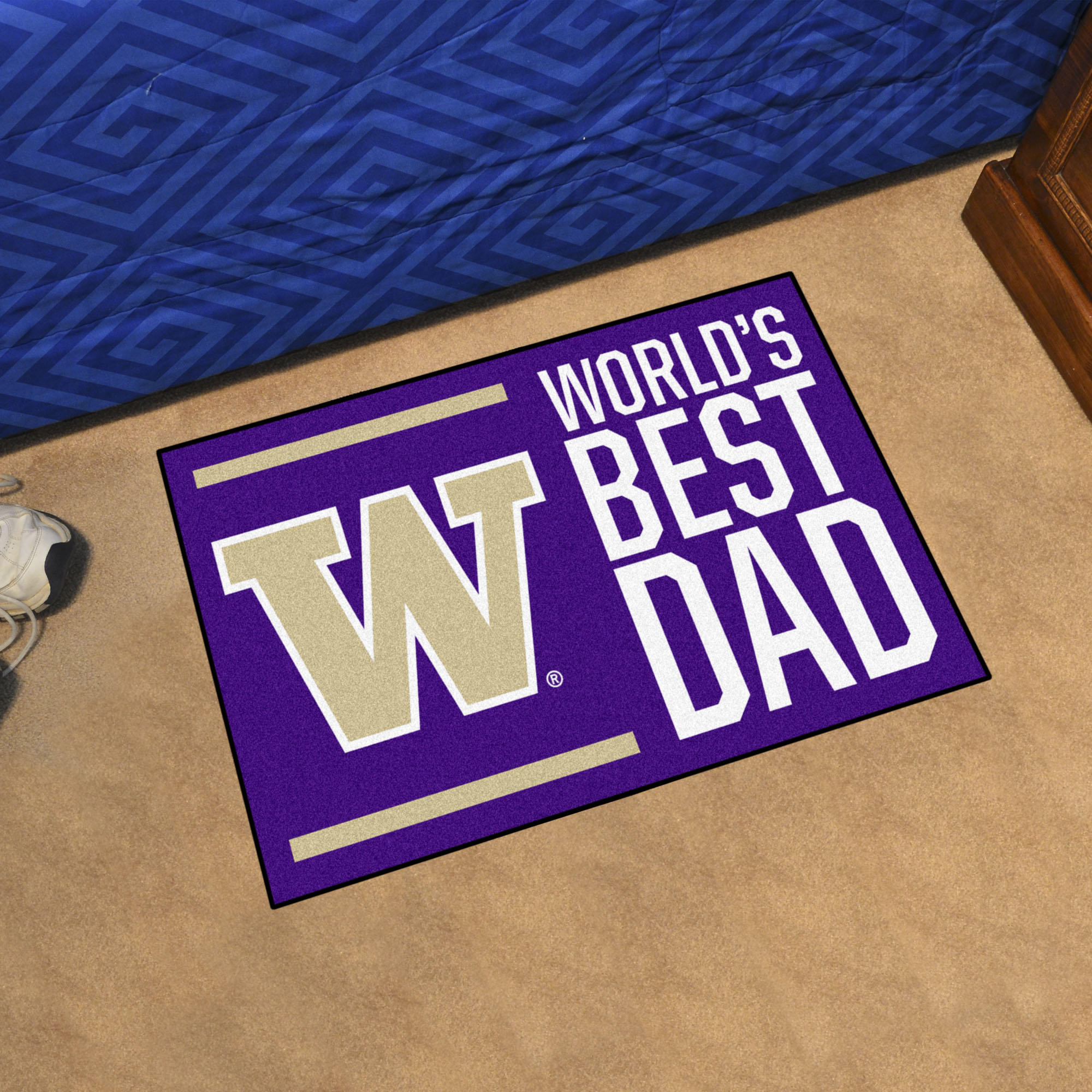 UW Worldâ€™s Best Dad Starter Doormat - 19 x 30