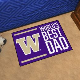 UW Worldâ€™s Best Dad Starter Doormat - 19 x 30