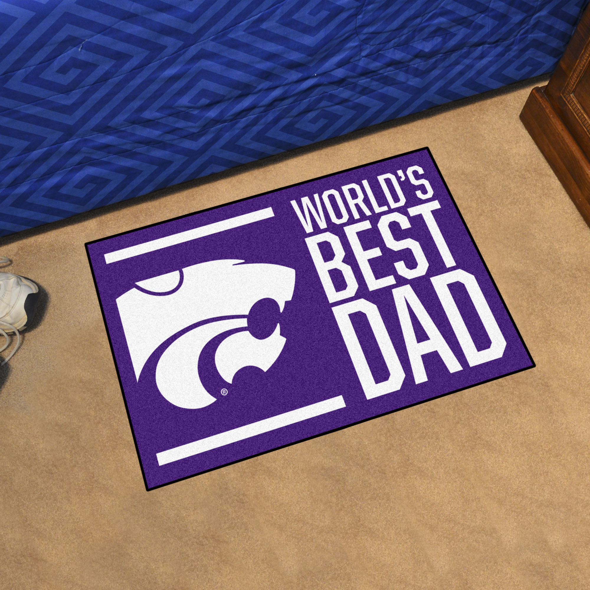 Kansas Worldâ€™s Best Dad Starter Doormat - 19 x 30