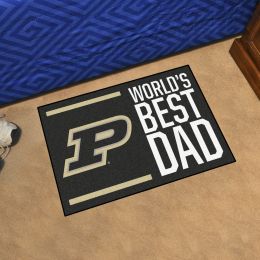 Purdue Boilermakers Worldâ€™s Best Dad Starter Doormat - 19 x 30