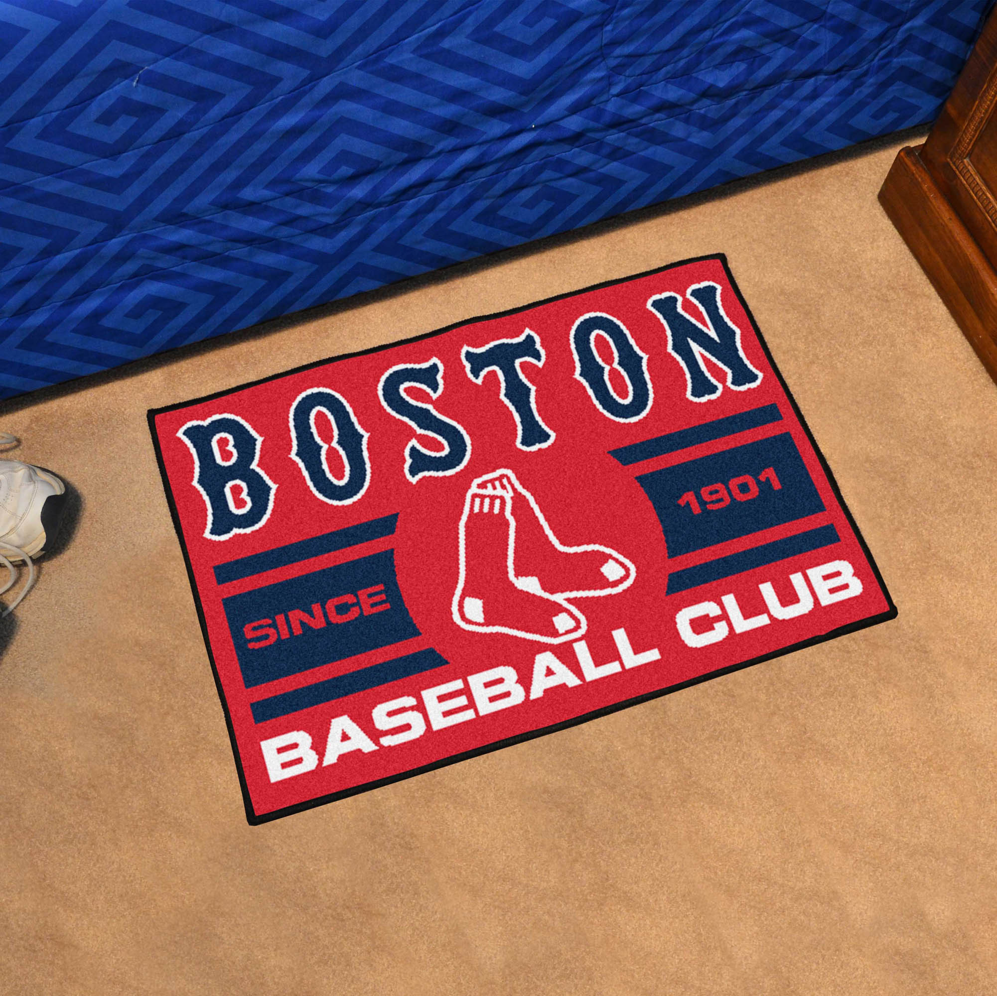 Boston Red Sox Baseball Club Doormat â€“ 19 x 30