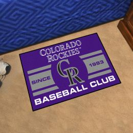 Colorado Rockies Baseball Club Doormat â€“ 19 x 30