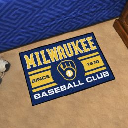 Milwaukee Brewers Baseball Club Doormat â€“ 19 x 30