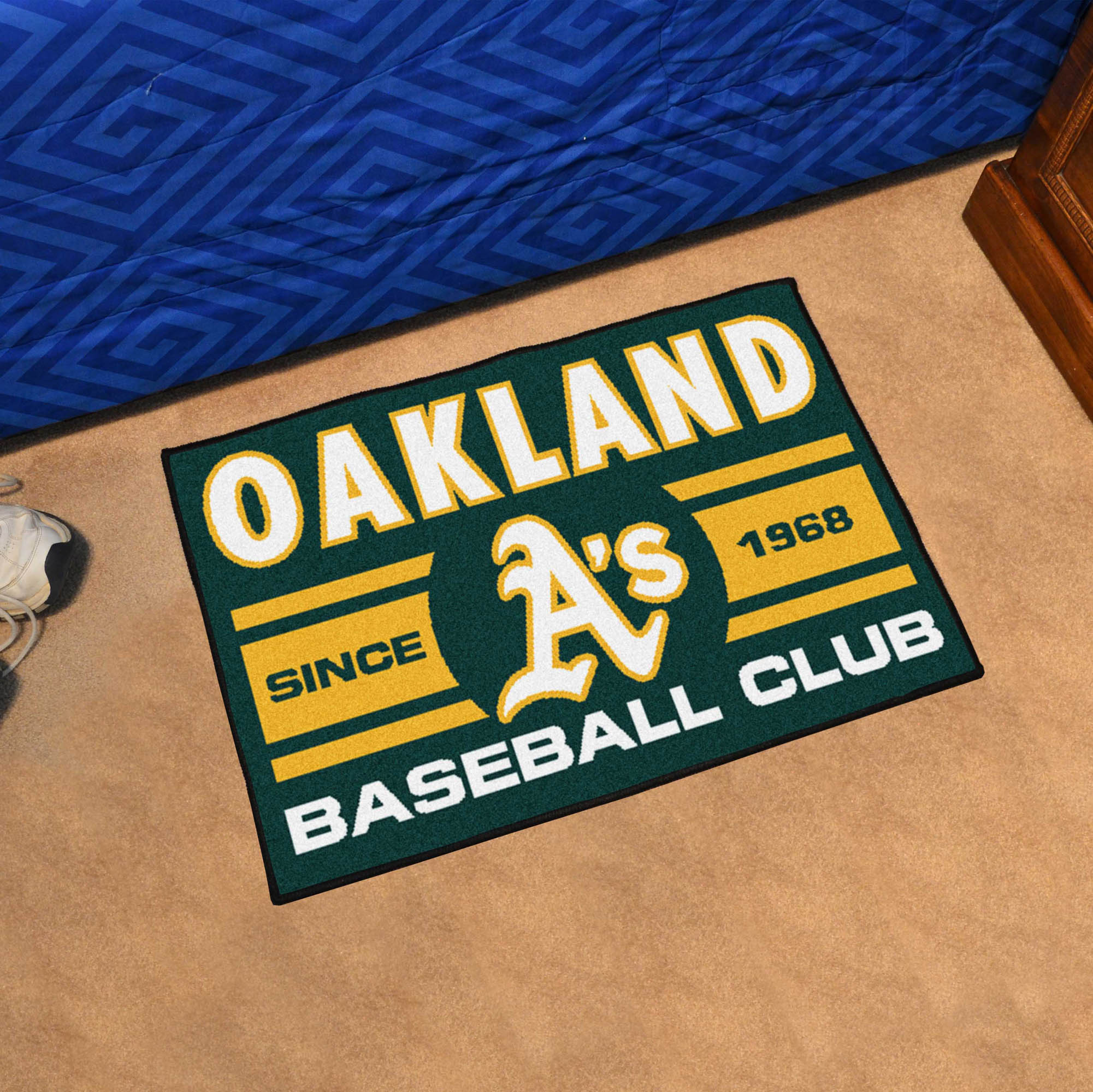 Oakland Athletics Baseball Club Doormat â€“ 19 x 30