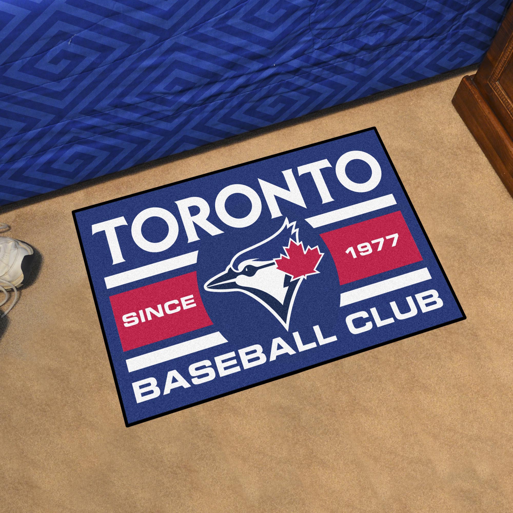 Toronto Blue Jays Baseball Club Doormat â€“ 19 x 30