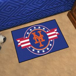 New York Mets Patriotic Starter Mat - 19 x 30