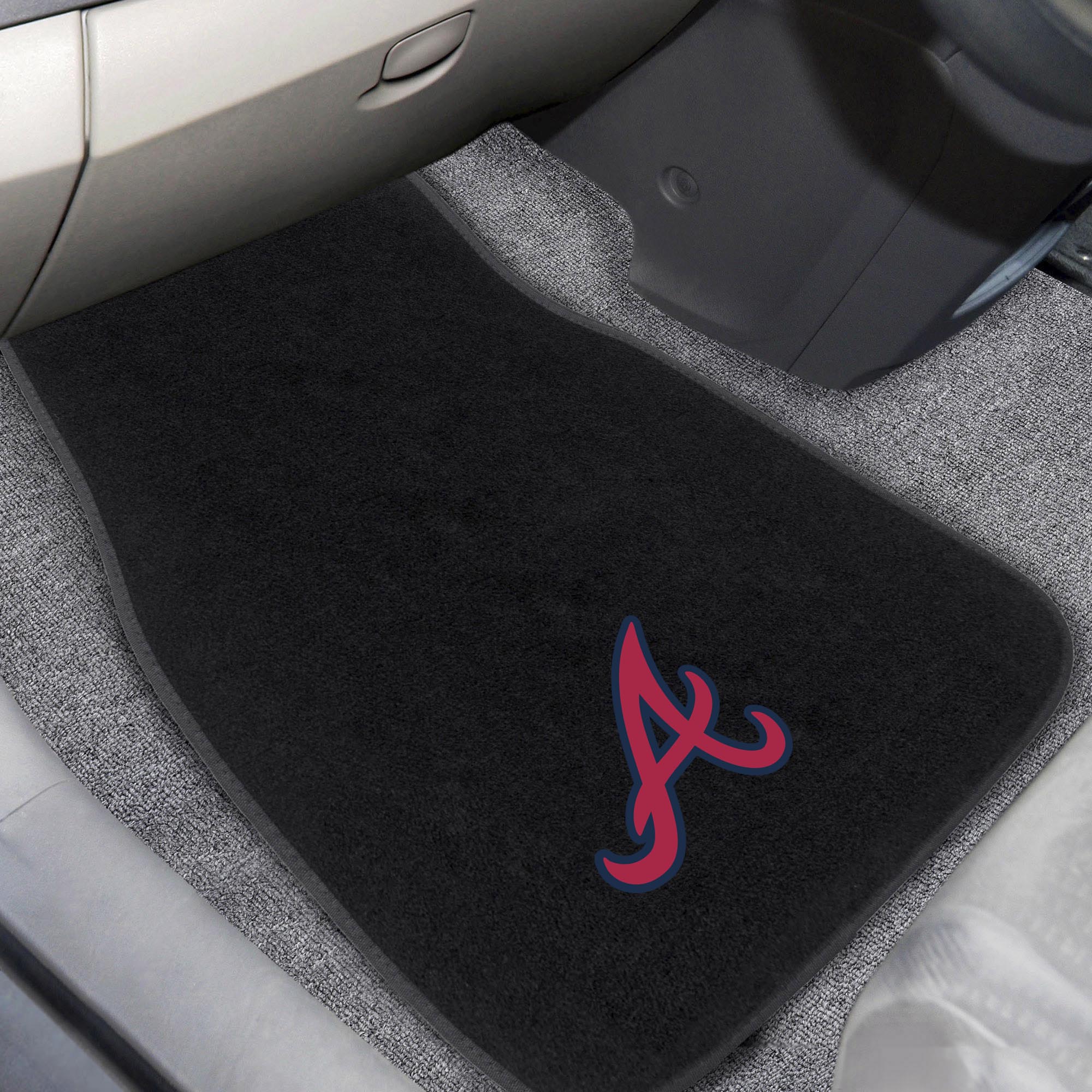 Atlanta Braves Embroidered Car Mat Set â€“ Carpet