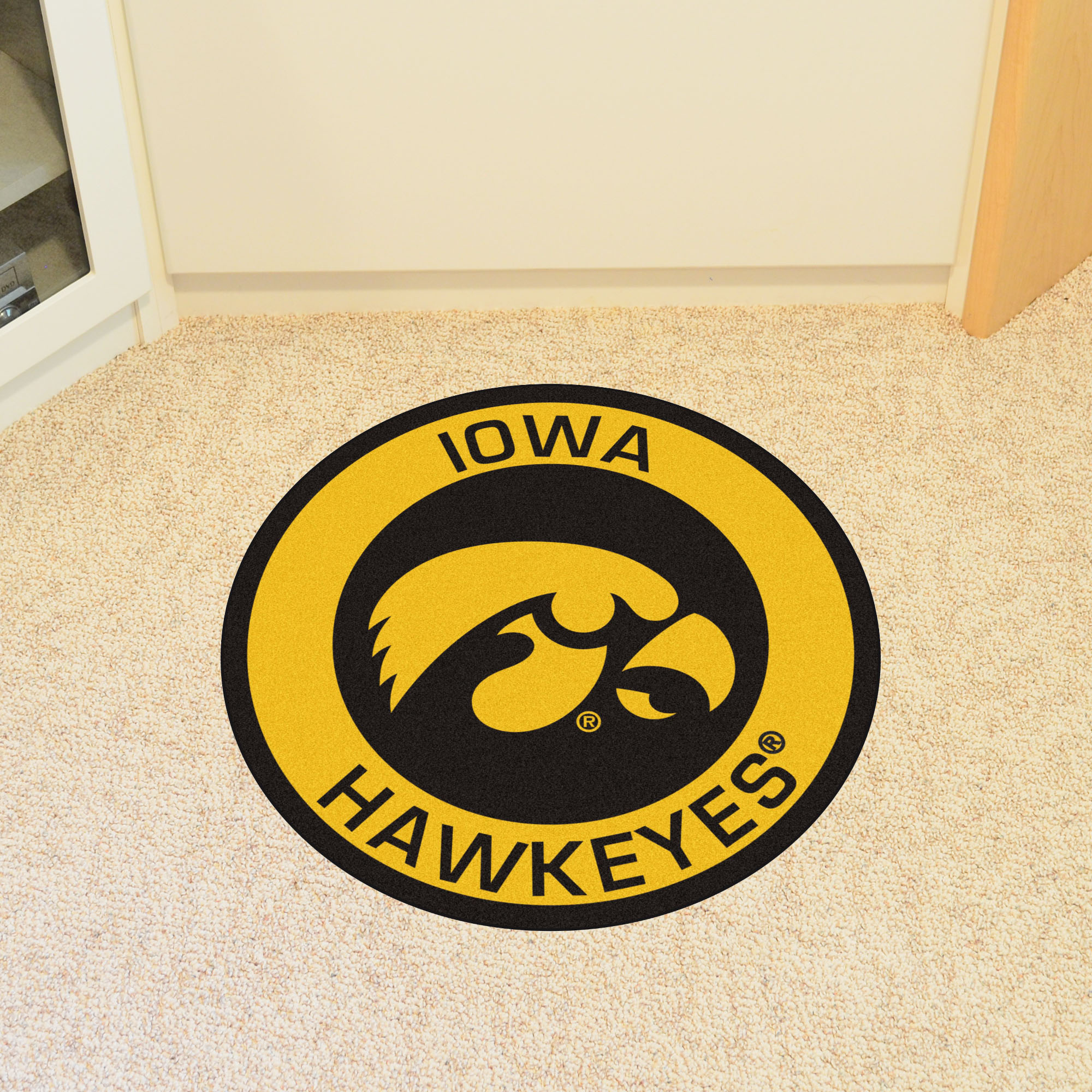 University of Iowa Hawkeyes Logo Roundel Mat - 27"