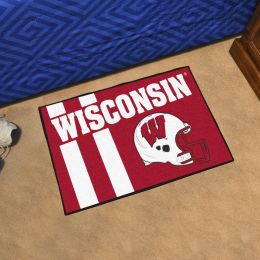 University of Wisconsin Helmet Starter Doormat - 19" x 30"