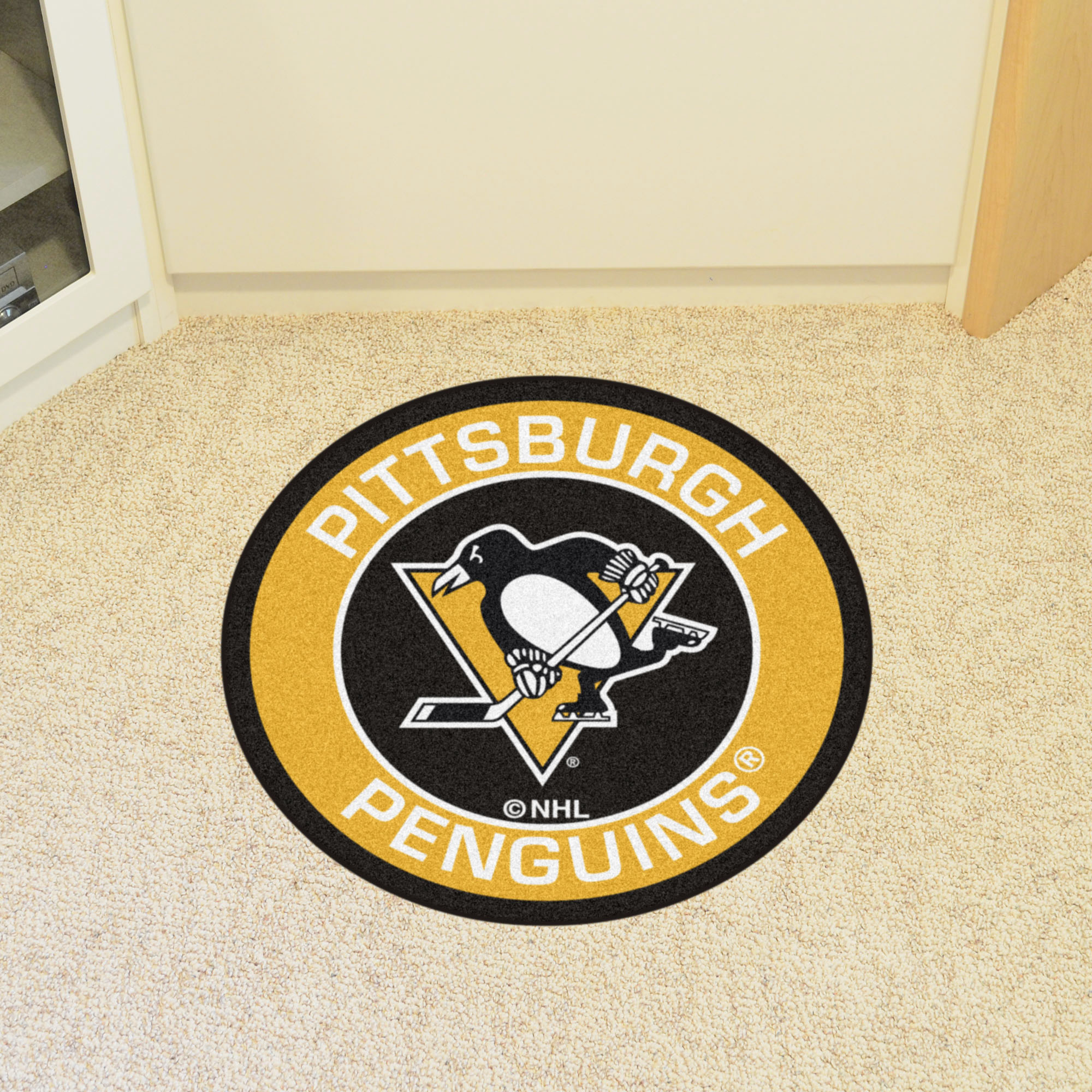 Pittsburgh Penguins Logo Roundel Mat â€“ 27â€