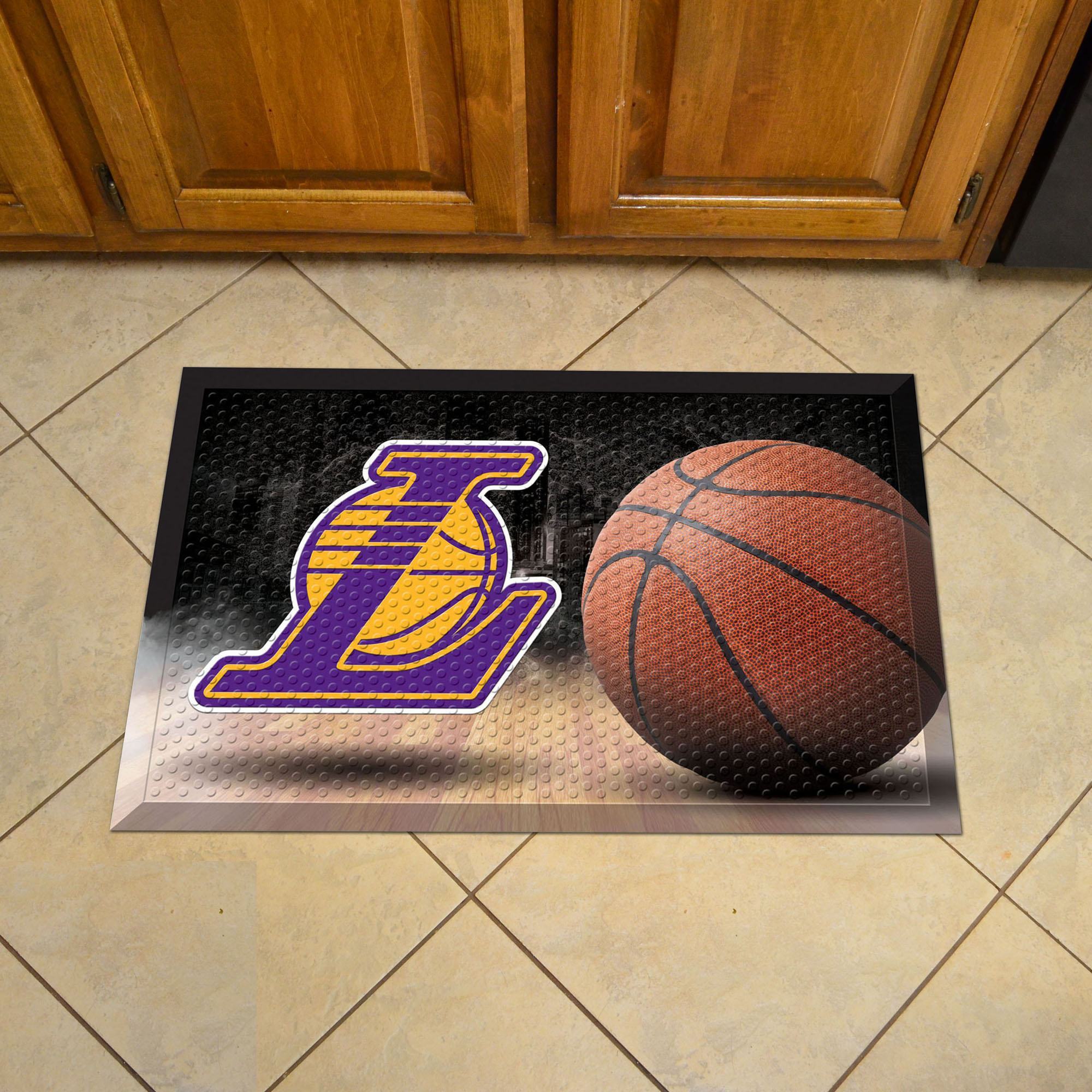 Los Angeles Lakers Scrapper Doormat - 19 x 30 rubber