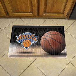 New York Knicks Basketball Scrapper Mat - 19 x 30 Rubber