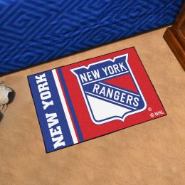 Rangers Logo Inspired Starter Doormat - 19â€ x 30â€