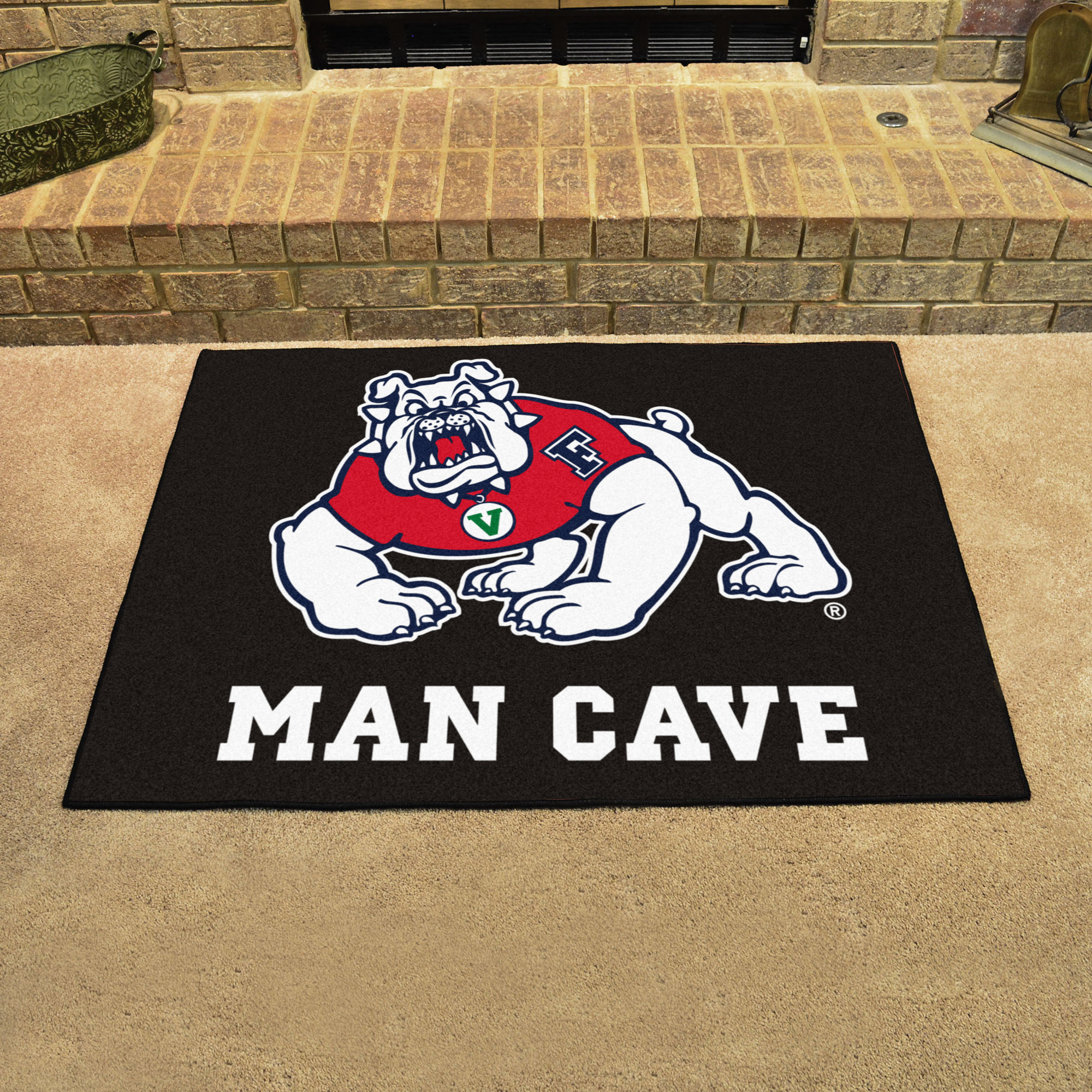 Fresno State Bulldogs Man Cave All Star Mat â€“ 34 x 44.5